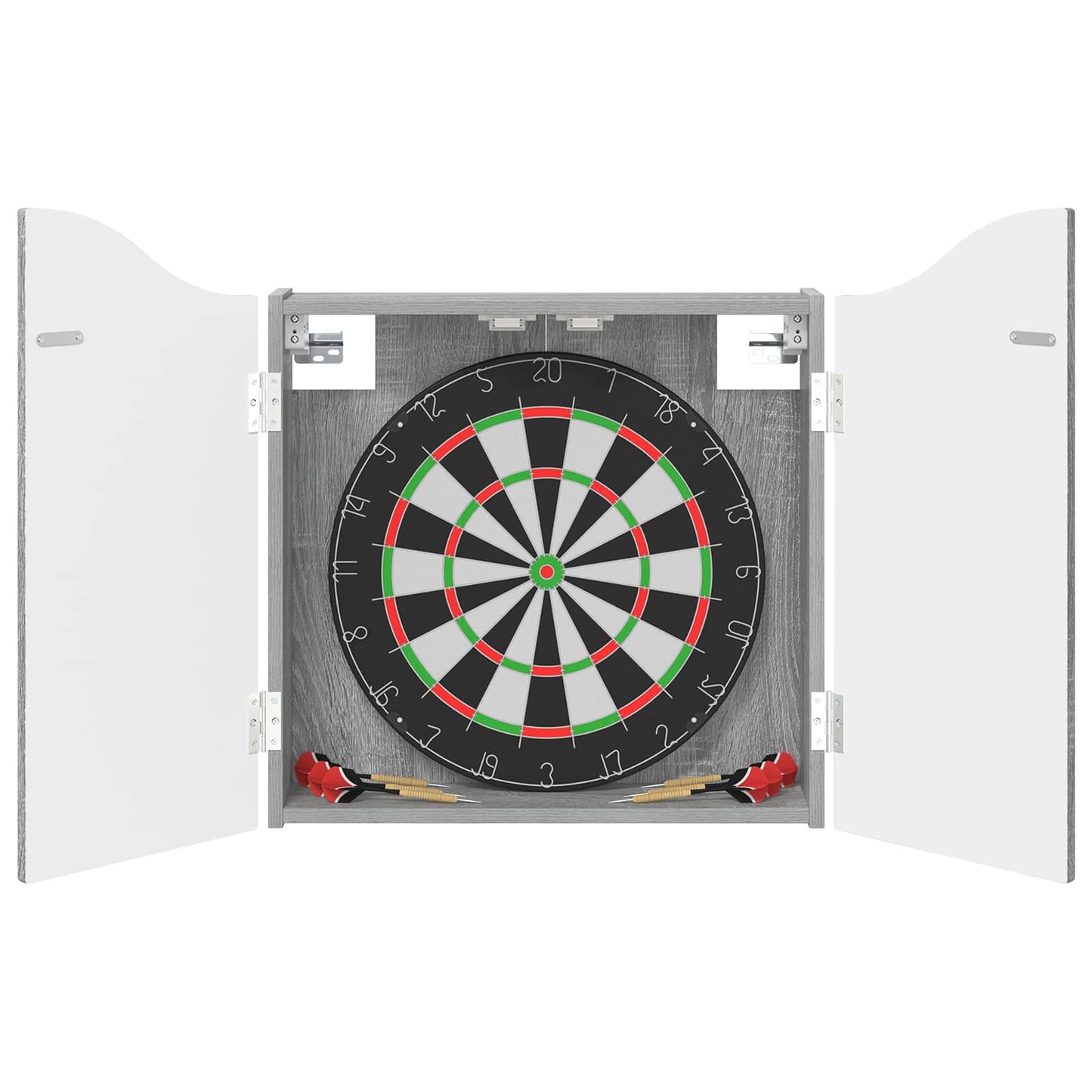 Dartboard Cabinet Grey Sonoma 56 x 12 x 63 cm Engineered Wood