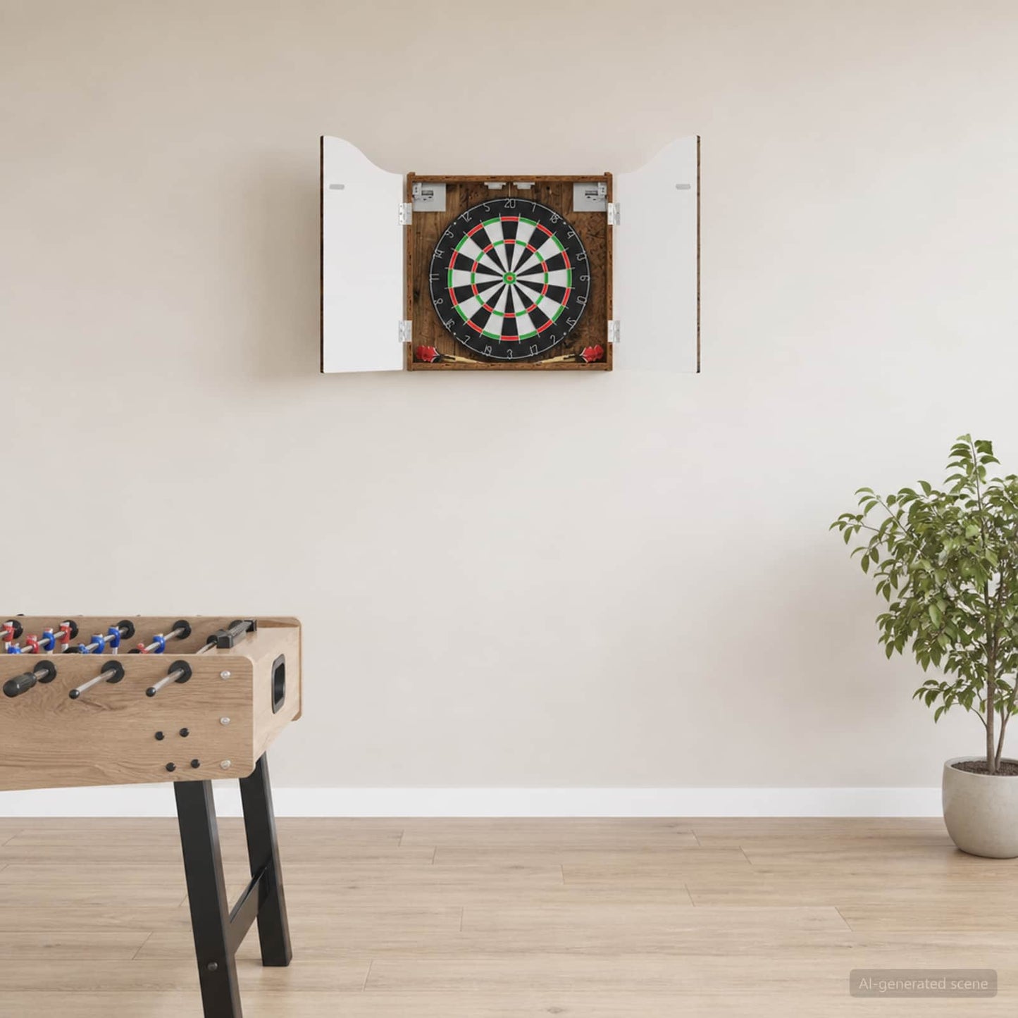 Dartboard Cabinet Old Wood 56 x 12 x 63 cm Engineered Wood