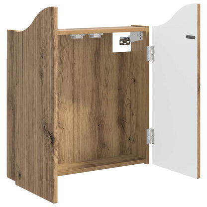 Dartboard Cabinet Artisan Oak 56 x 12 x 63 cm Engineered Wood