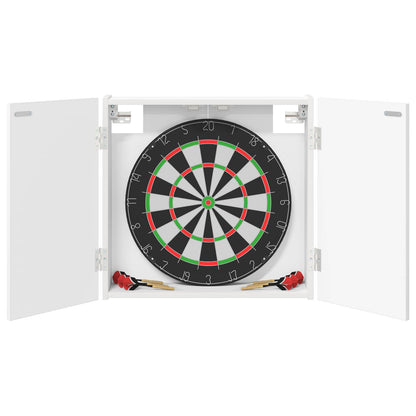 Dartboard Cabinet White 56 x 12 x 53.5 cm Engineered Wood