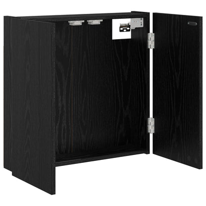 Dartboard Cabinet Black Oak 56 x 12 x 53.5 cm Engineered Wood