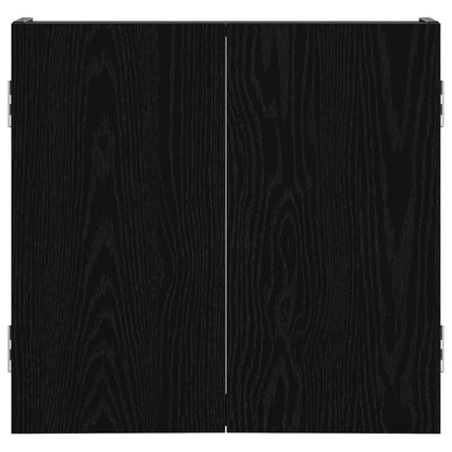 Dartboard Cabinet Black Oak 56 x 12 x 53.5 cm Engineered Wood