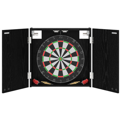 Dartboard Cabinet Black Oak 56 x 12 x 53.5 cm Engineered Wood