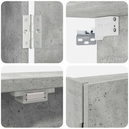 Dartboard Cabinet Concrete Grey 56 x 12 x 53.5 cm