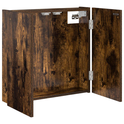 Dartboard Cabinet Smoked Oak 56 x 12 x 53.5 cm Engineered Wood