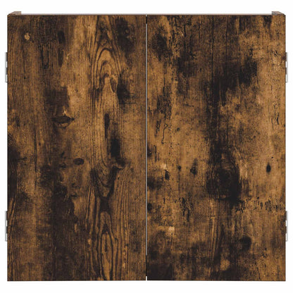 Dartboard Cabinet Smoked Oak 56 x 12 x 53.5 cm Engineered Wood