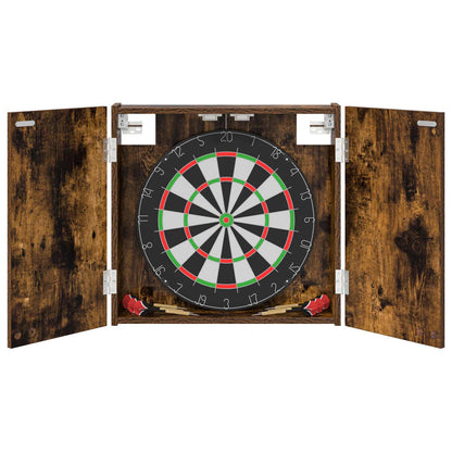 Dartboard Cabinet Smoked Oak 56 x 12 x 53.5 cm Engineered Wood