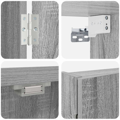 Dartboard Cabinet Grey Sonoma 56 x 12 x 53.5 cm Engineered Wood