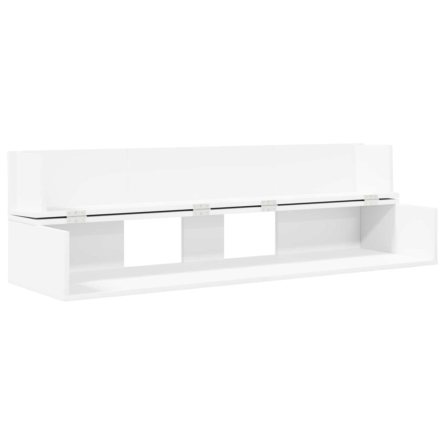 Studio Desk White 152 x 40 x 19.5 cm Engineered Wood
