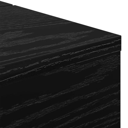 Studio Desk Black Oak 152 x 40 x 19.5 cm Engineered Wood