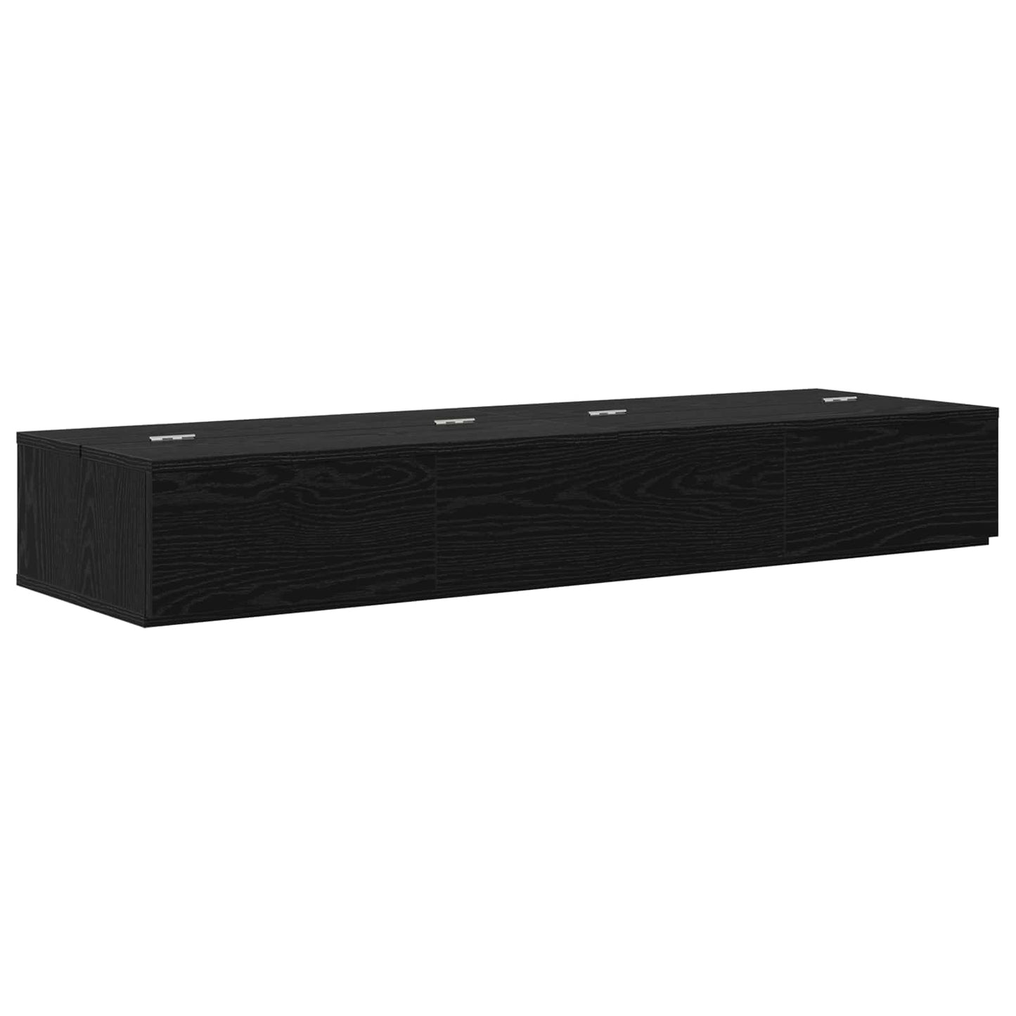 Studio Desk Black Oak 152 x 40 x 19.5 cm Engineered Wood
