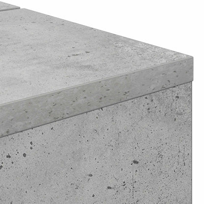 Studio Desk Concrete Grey 152 x 40 x 19.5 cm Engineered Wood
