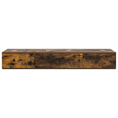 Studio Desk Smoked Oak 152 x 40 x 19.5 cm Engineered Wood