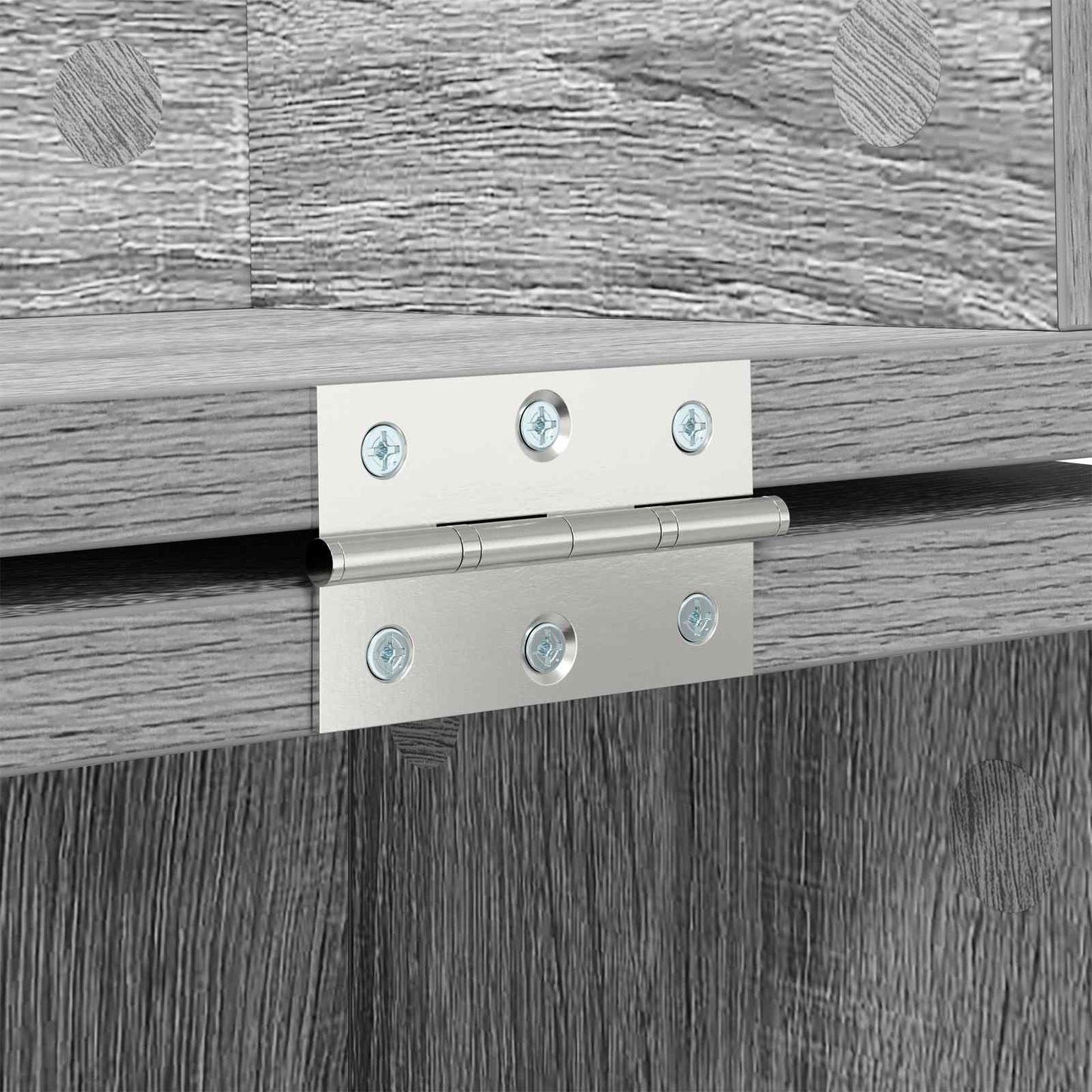 Studio Desk Grey Sonoma 152 x 40 x 19.5 cm Engineered Wood