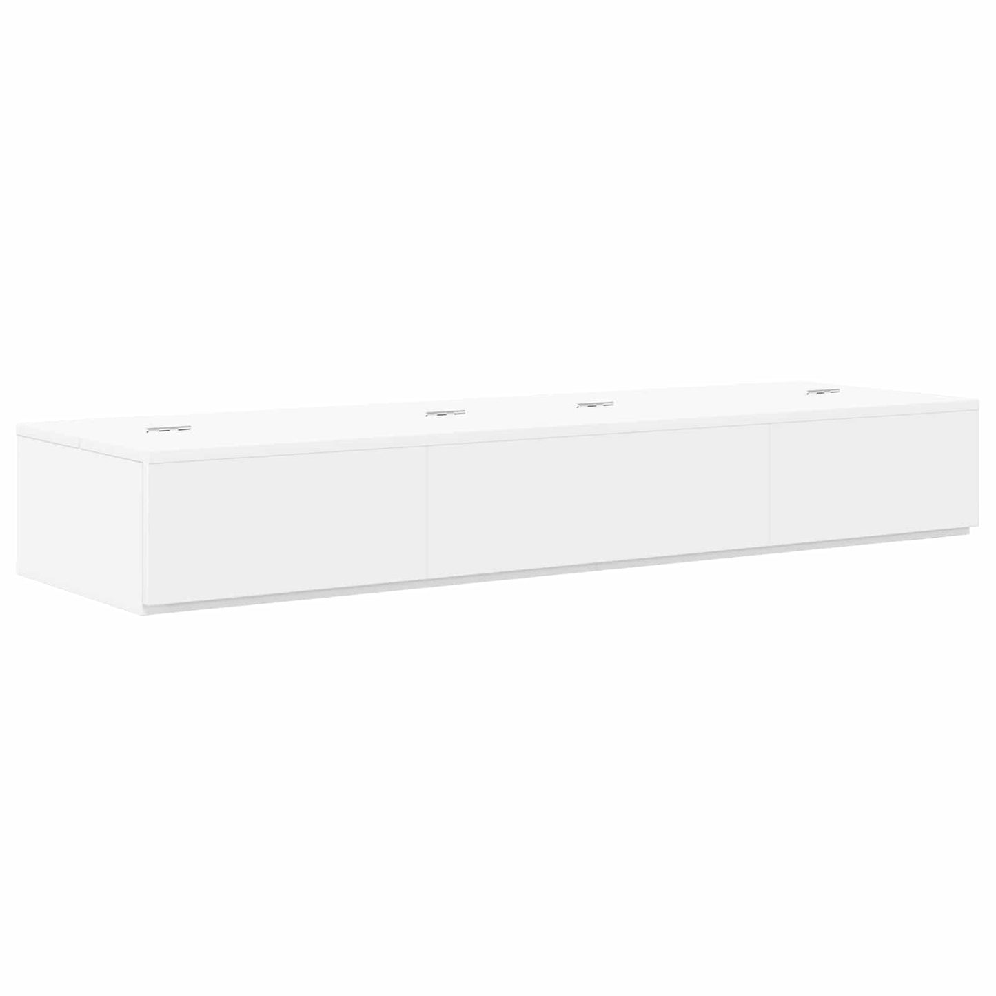 Studio Desk White 130 x 40 x 19.5 cm Engineered Wood
