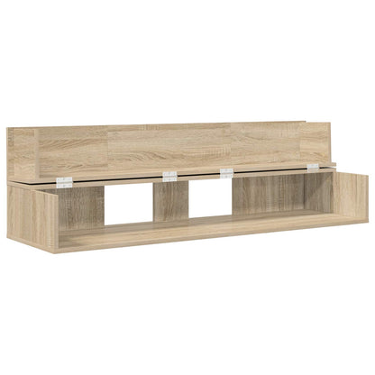 Studio Desk Sonoma Oak 130 x 40 x 19.5 cm Engineered Wood