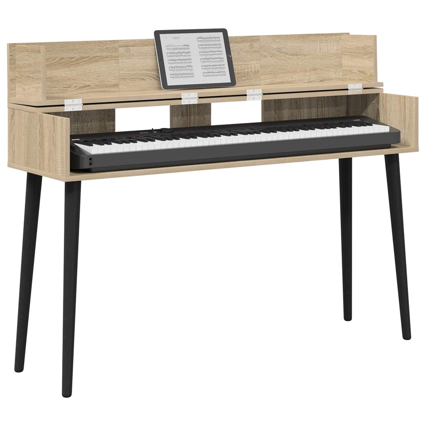 Studio Desk Sonoma Oak 130 x 40 x 19.5 cm Engineered Wood