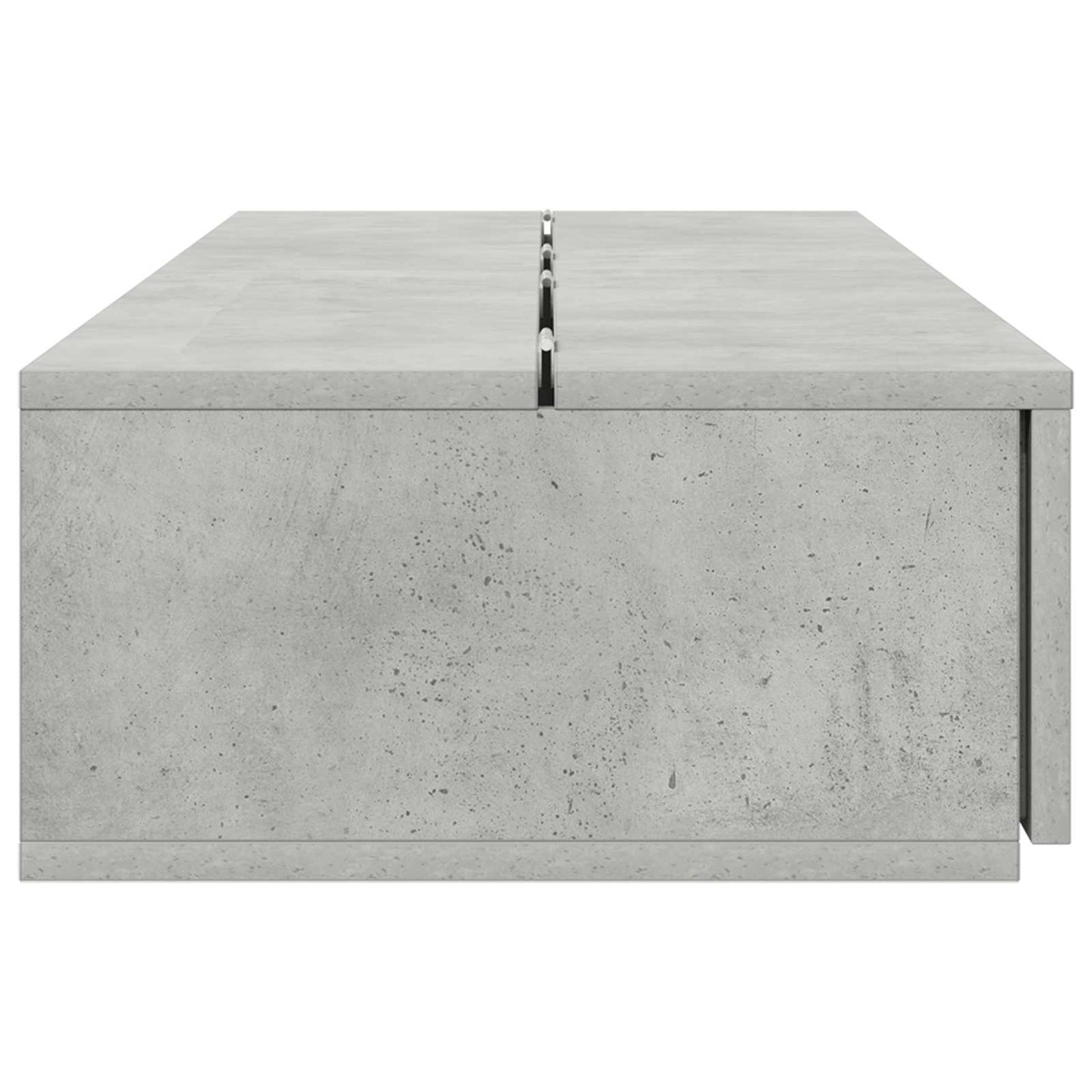 Studio Desk Concrete Grey 130 x 40 x 19.5 cm Engineered Wood