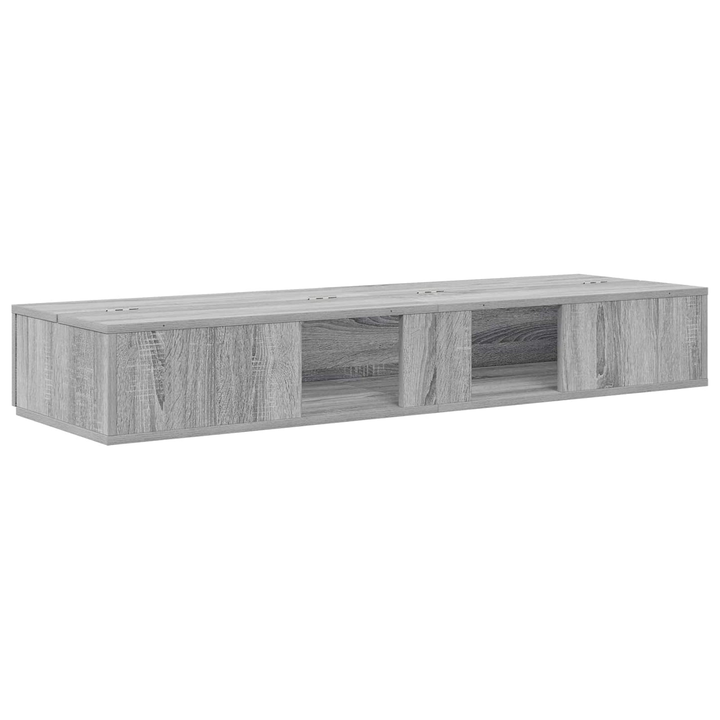 Studio Desk Grey Sonoma 130 x 40 x 19.5 cm Engineered Wood