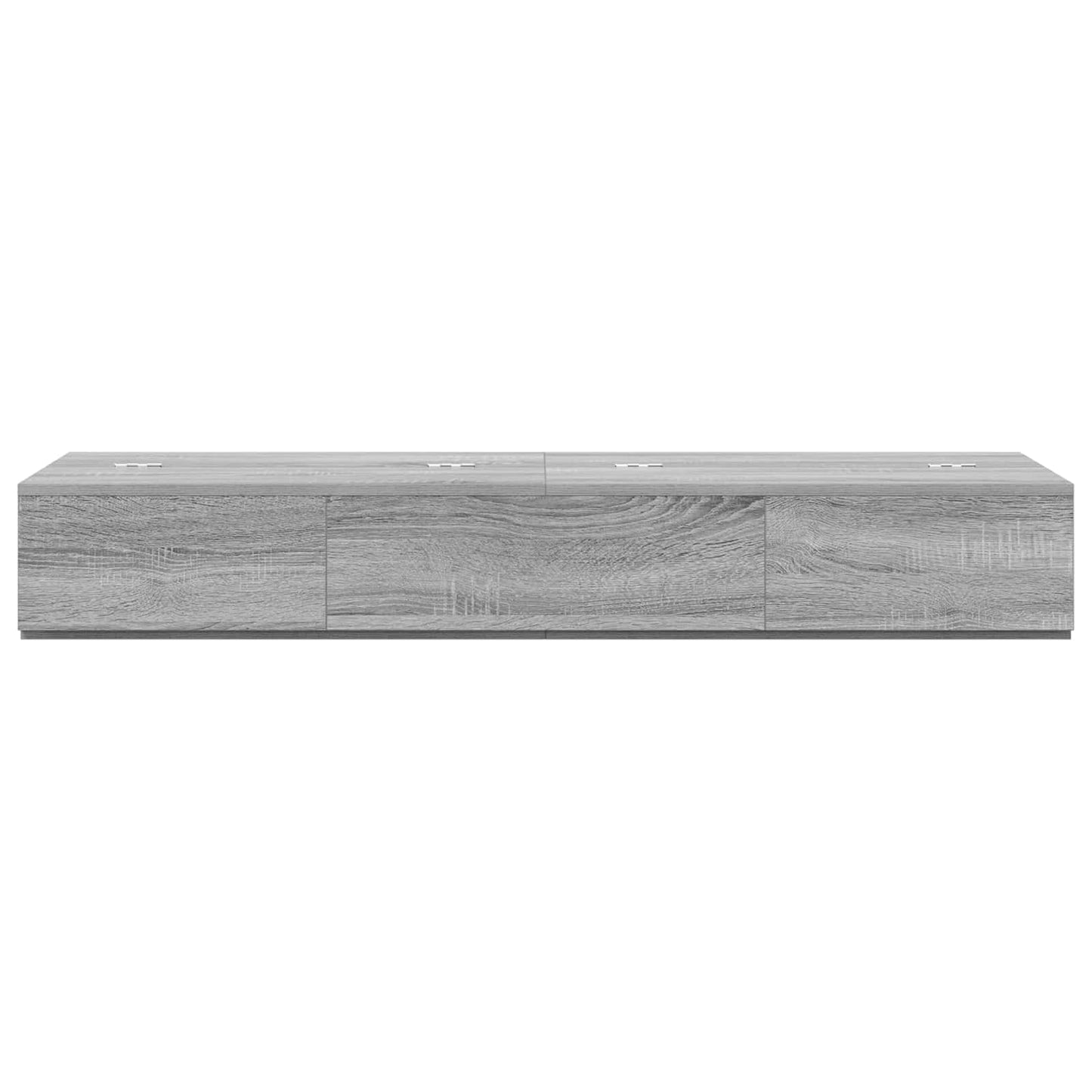 Studio Desk Grey Sonoma 130 x 40 x 19.5 cm Engineered Wood
