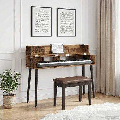 Studio Desk Old Wood 130 x 40 x 19.5 cm Engineered Wood