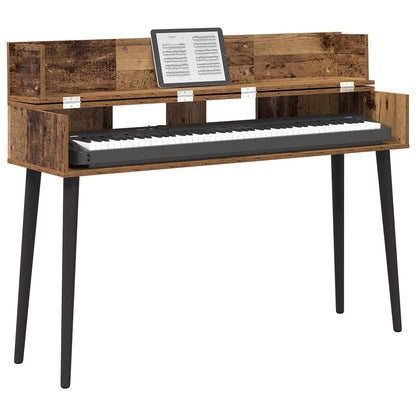 Studio Desk Old Wood 130 x 40 x 19.5 cm Engineered Wood