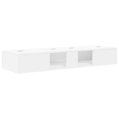 Studio Desk White 110 x 40 x 19.5 cm Engineered Wood