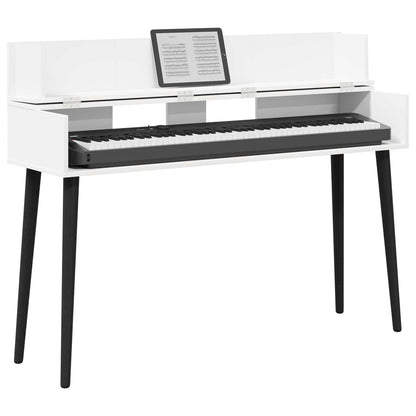 Studio Desk White 110 x 40 x 19.5 cm Engineered Wood