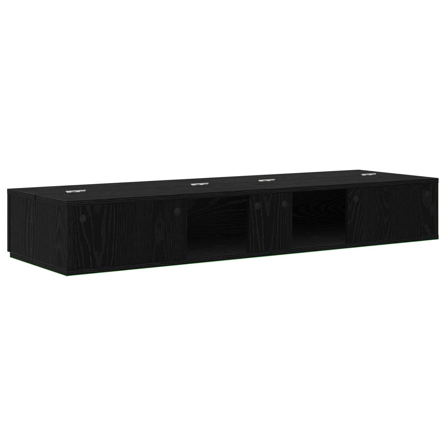 Studio Desk Black Oak 110 x 40 x 19.5 cm Engineered Wood