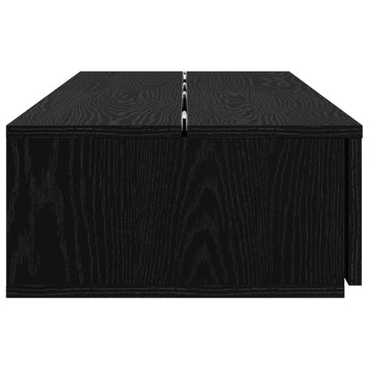 Studio Desk Black Oak 110 x 40 x 19.5 cm Engineered Wood