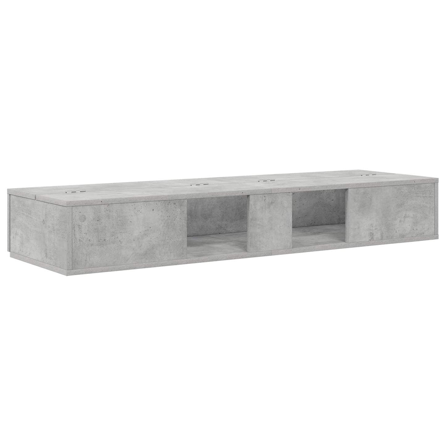 Studio Desk Concrete Grey 110 x 40 x 19.5 cm Engineered Wood