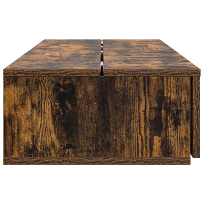 Studio Desk Smoked Oak 110 x 40 x 19.5 cm Engineered Wood