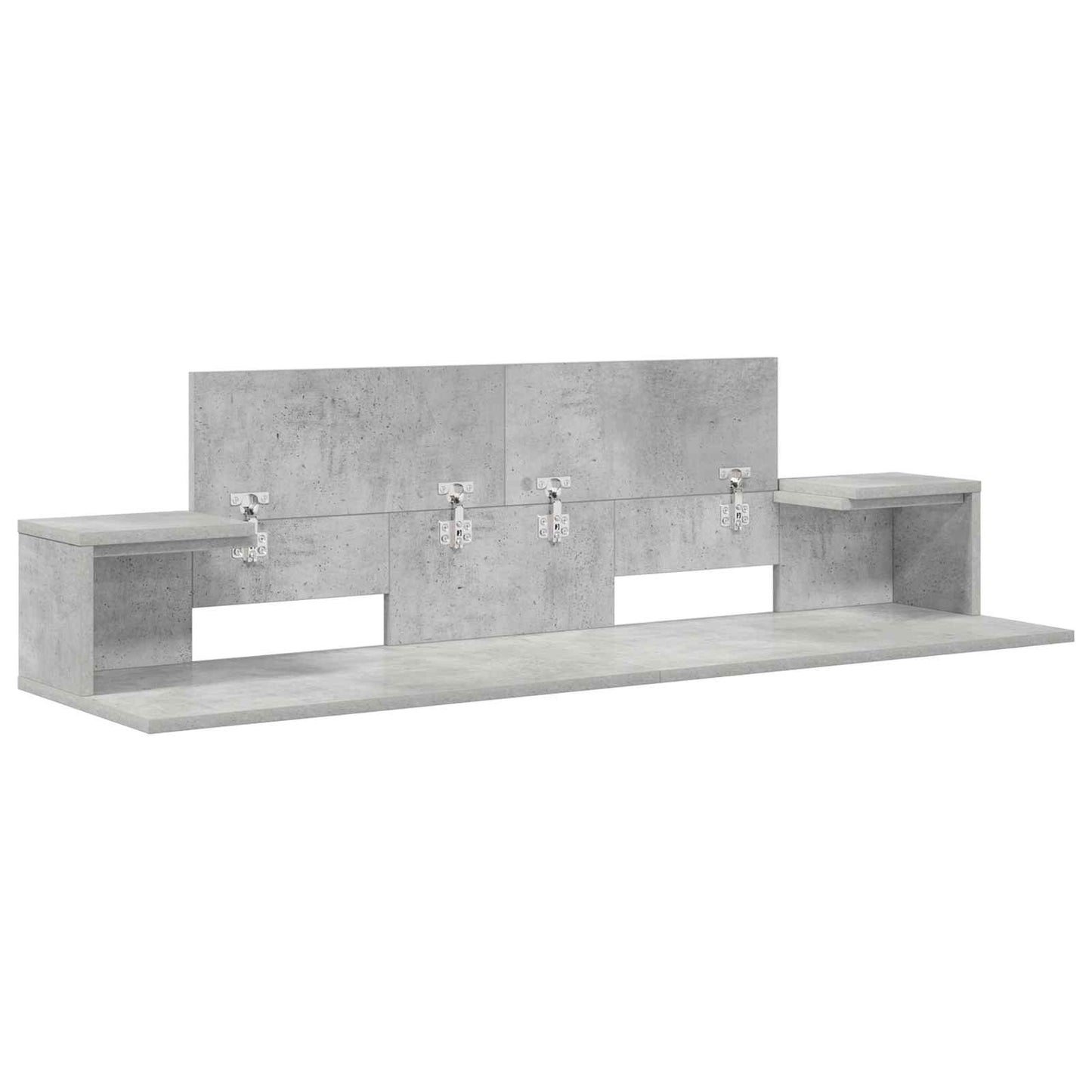 Studio Desk Concrete Grey 152 x 36 x 19.5 cm Engineered Wood
