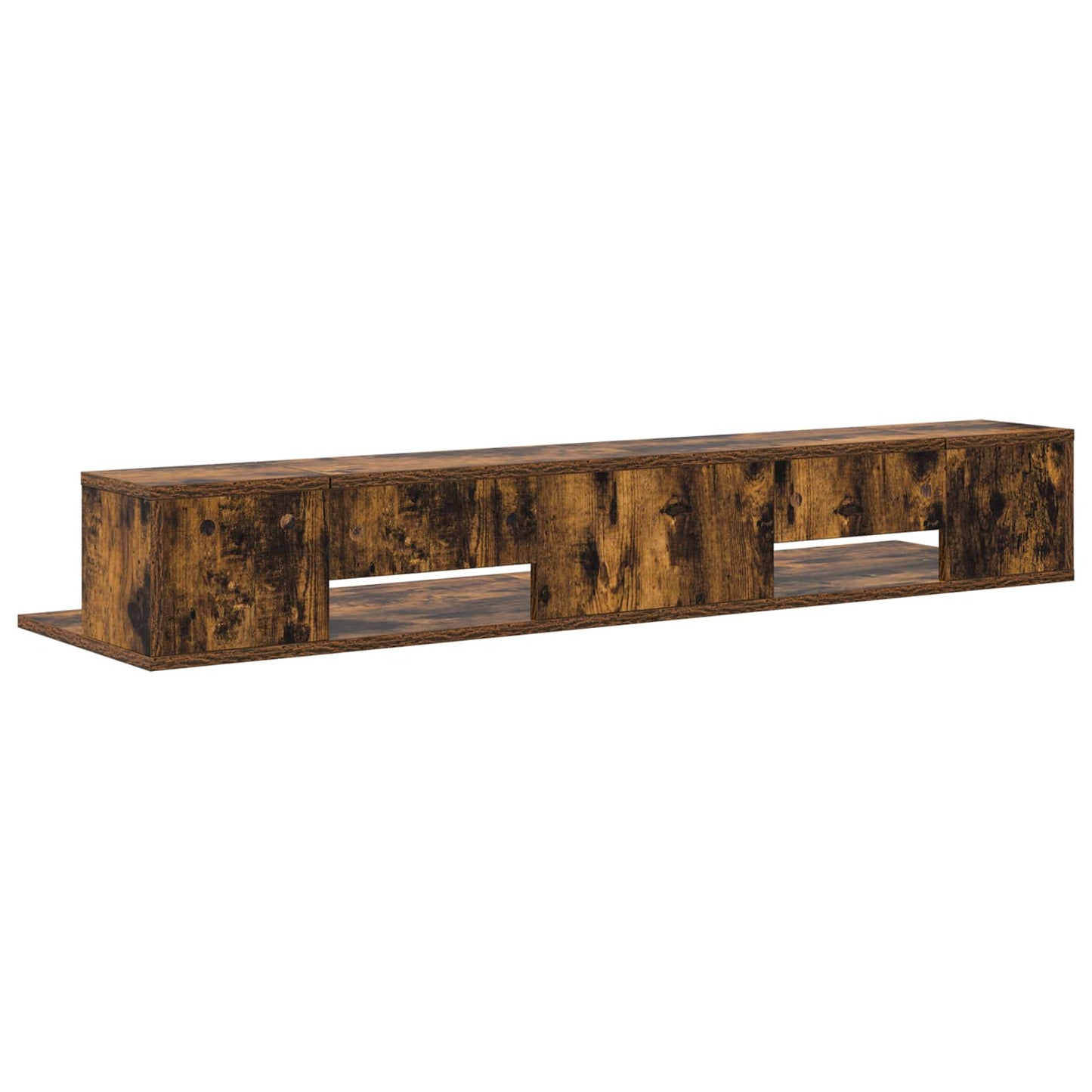Studio Desk Smoked Oak 152 x 36 x 19.5 cm Engineered Wood