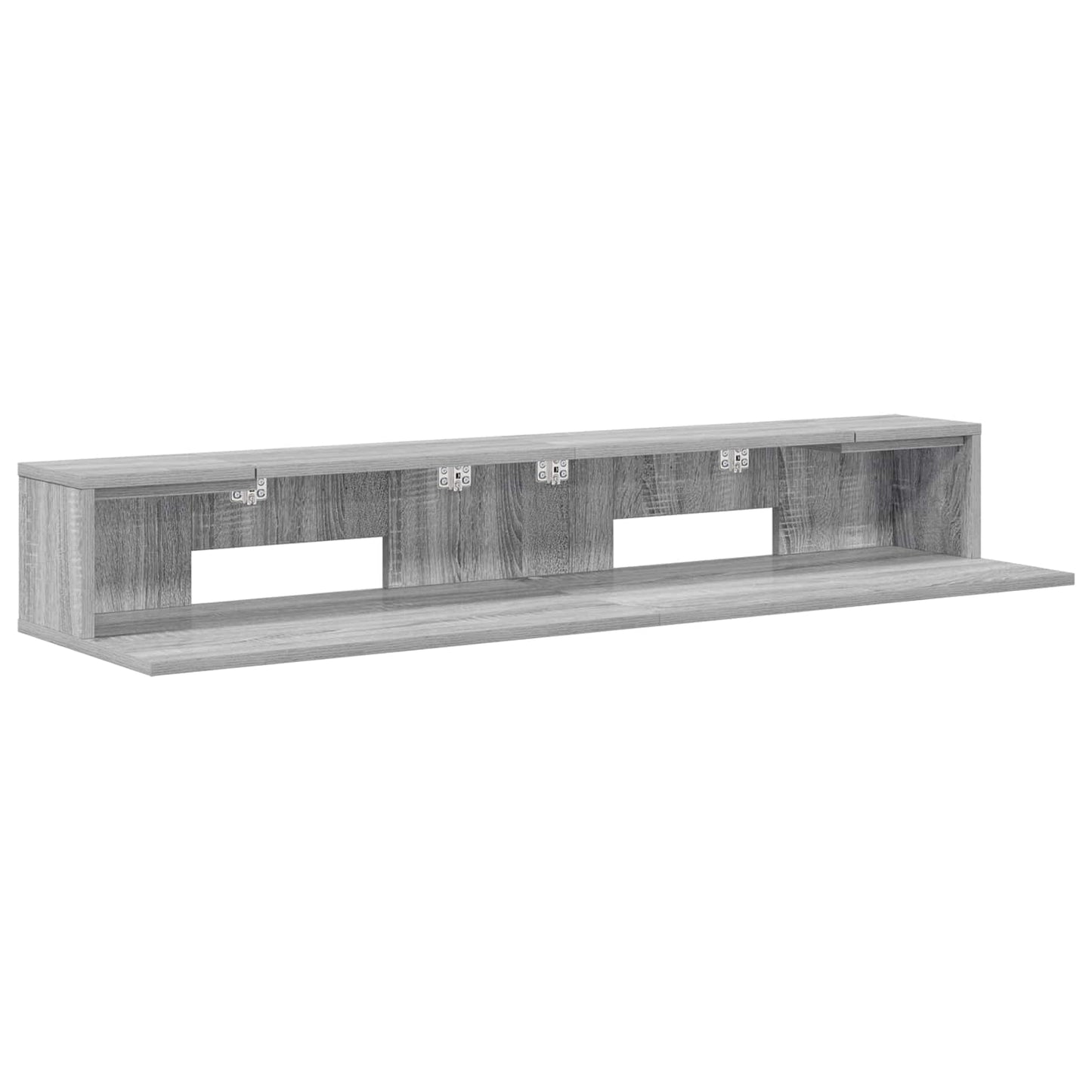 Studio Desk Grey Sonoma 152 x 36 x 19.5 cm Engineered Wood