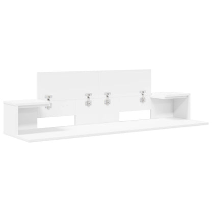 Studio Desk White 130 x 36 x 19.5 cm Engineered Wood