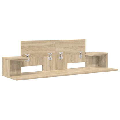 Studio Desk Sonoma Oak 130 x 36 x 19.5 cm Engineered Wood