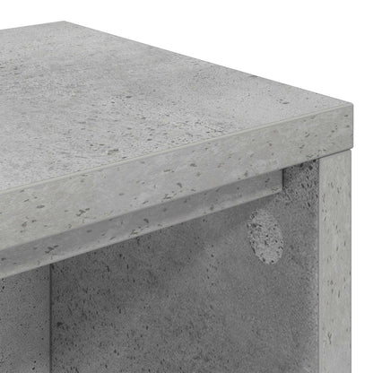 Studio Desk Concrete Grey 130 x 36 x 19.5 cm Engineered Wood