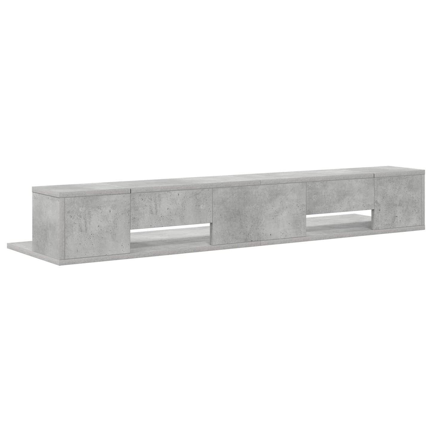 Studio Desk Concrete Grey 130 x 36 x 19.5 cm Engineered Wood