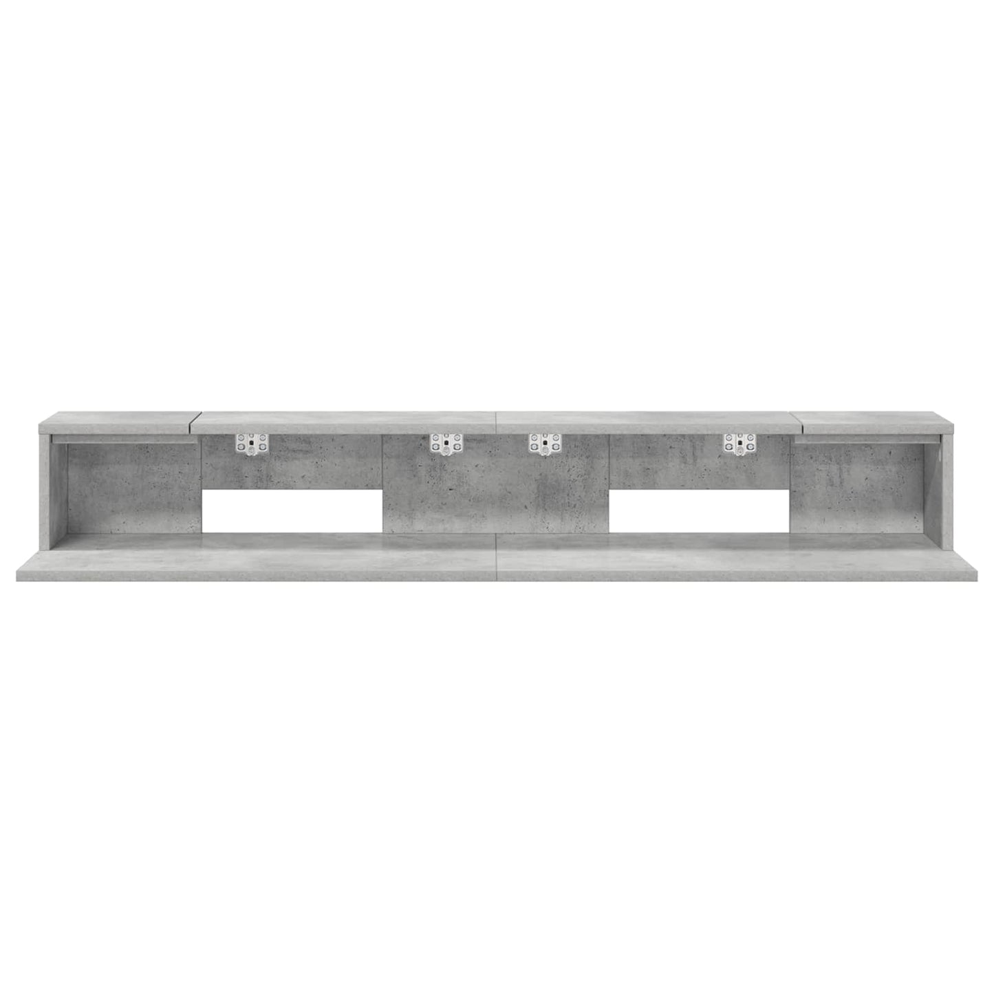 Studio Desk Concrete Grey 130 x 36 x 19.5 cm Engineered Wood