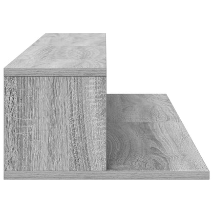 Studio Desk Grey Sonoma 130 x 36 x 19.5 cm Engineered Wood