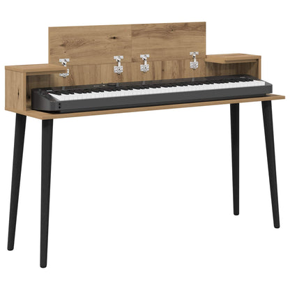 Studio Desk Artisan Oak 130 x 36 x 19.5 cm Engineered Wood