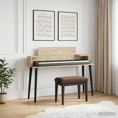 Studio Desk Sonoma 110 x 36 x 19.5 cm Engineered Wood