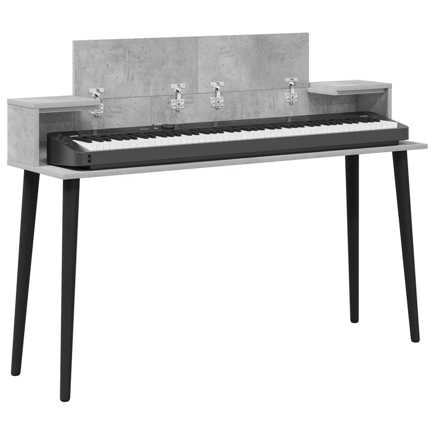 Studio Desk Concrete Grey 110 x 36 x 19.5 cm Engineered Wood