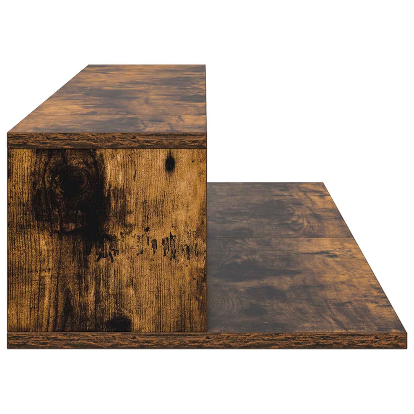 Studio Desk Smoked Oak 110 x 36 x 19.5 cm Engineered Wood