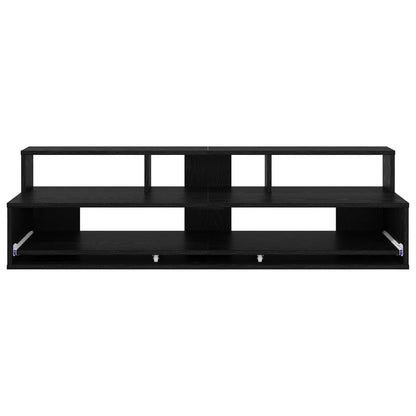 Studio Desk Black Oak 152 x 42.5 x 36 cm Engineered Wood