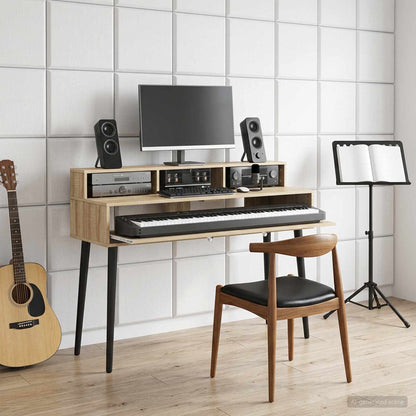 Studio Desk Sonoma Oak 152 x 42.5 x 36 cm Engineered Wood