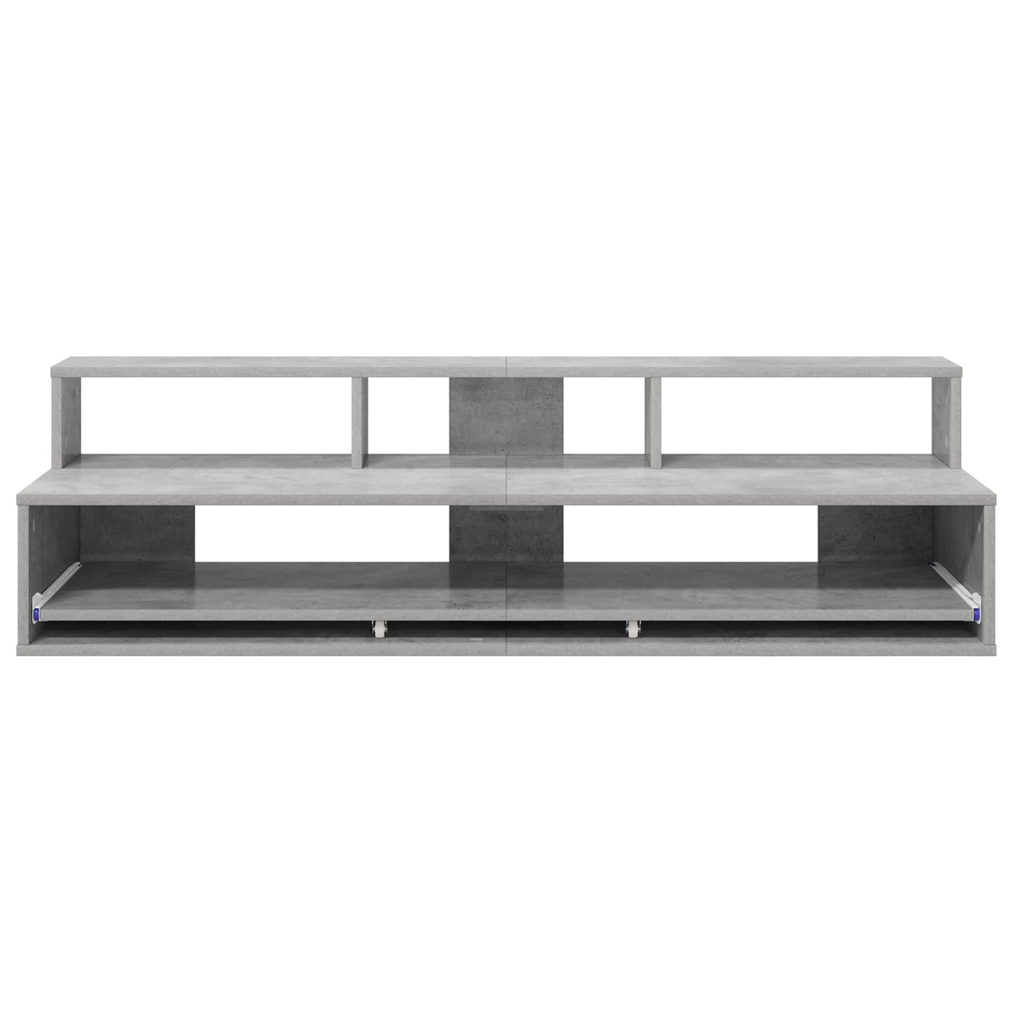 Studio Desk Concrete Grey 152 x 42.5 x 36 cm Engineered Wood