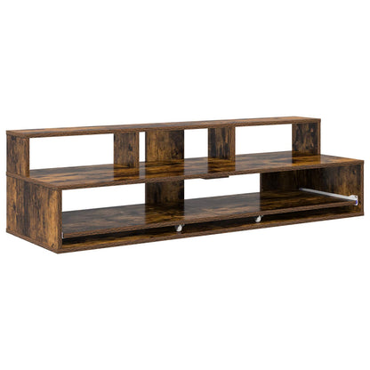 Studio Desk Smoked Oak 152 x 42.5 x 36 cm Engineered Wood