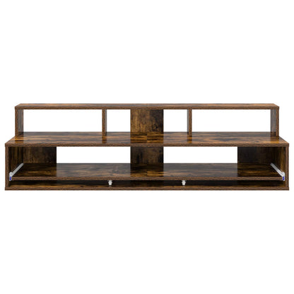 Studio Desk Smoked Oak 152 x 42.5 x 36 cm Engineered Wood